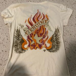 vintage harley davidson rhinestone top